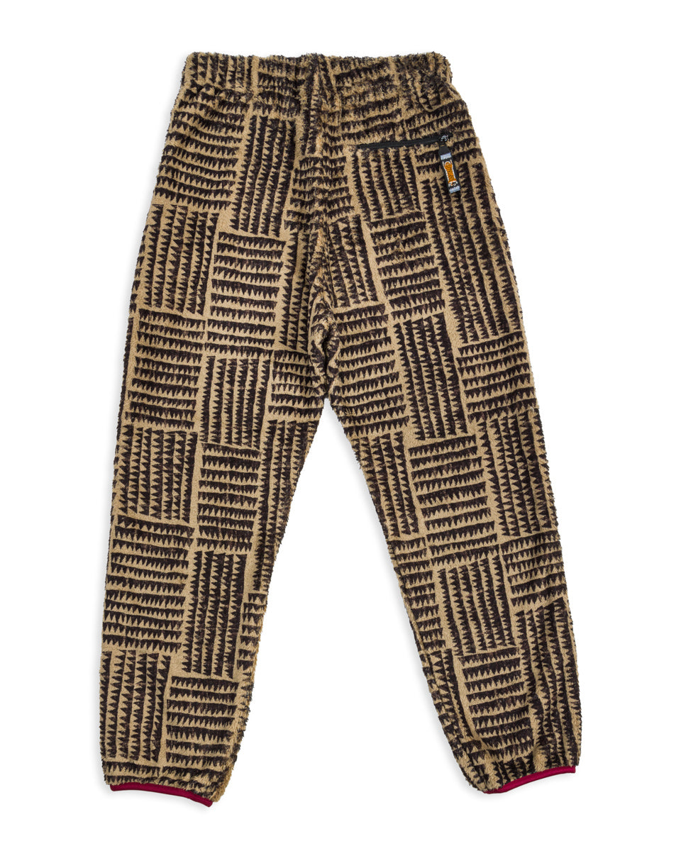 Kapital HACKSAW-BLOCK Fleece EASY Pants - Beige - Standard & Strange