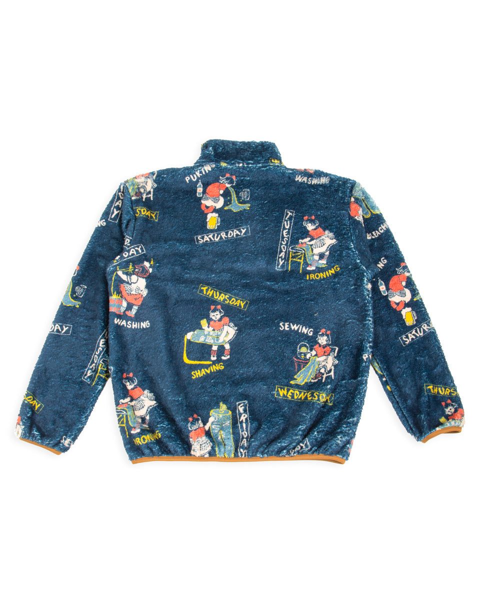 KOUNTRY CALENDAR Fleece Pullover - Navy