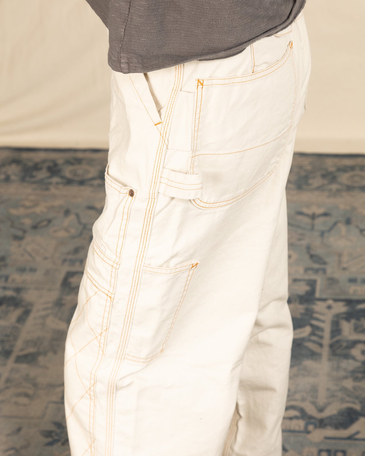 Kapital Light Canvas LUMBER Pants - Ecru - Standard & Strange