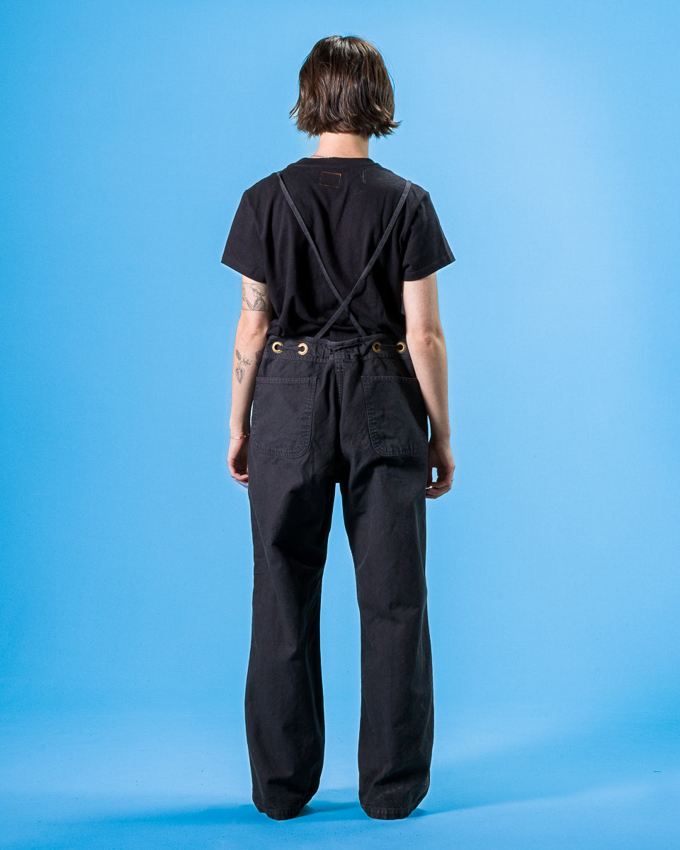 Kapital Light Canvas WELDER Overall - Black - Standard & Strange