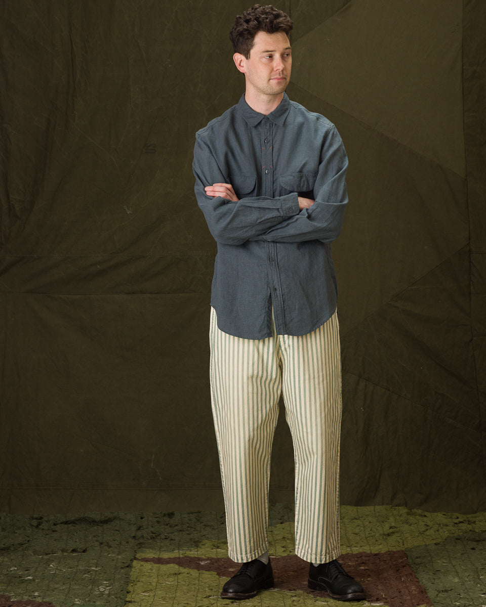 Kapital Linen Clip Shirt - BlueGray – Standard & Strange