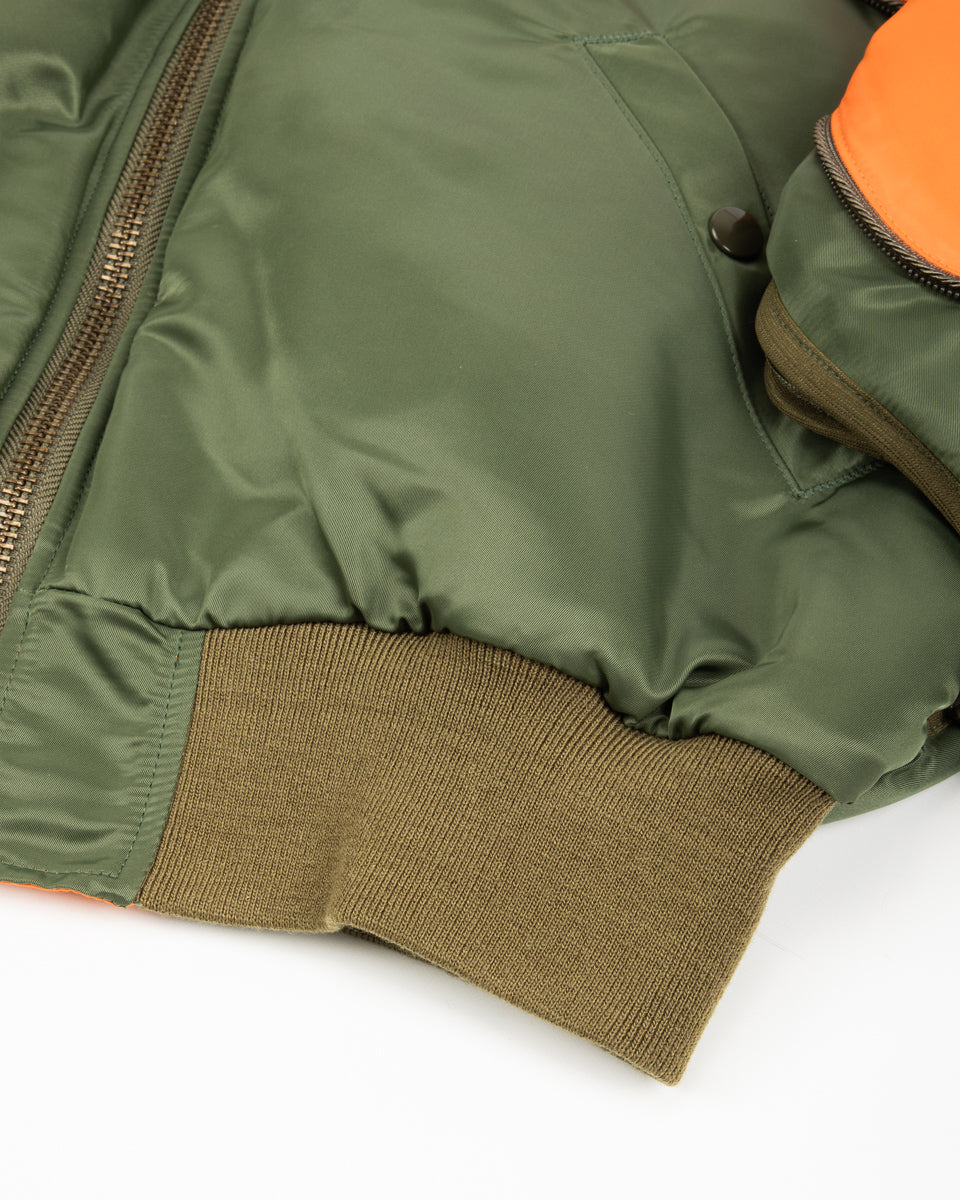 MA-1 Nylon SHAM BOMBER JKT - Khaki