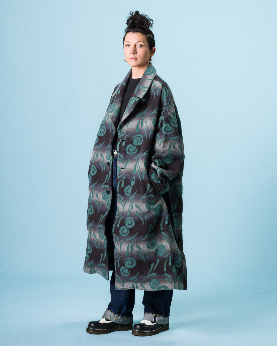 Kapital Napping Cotton PUEBLO VOLTEX CAVALIER Coat - Gray - Standard & Strange