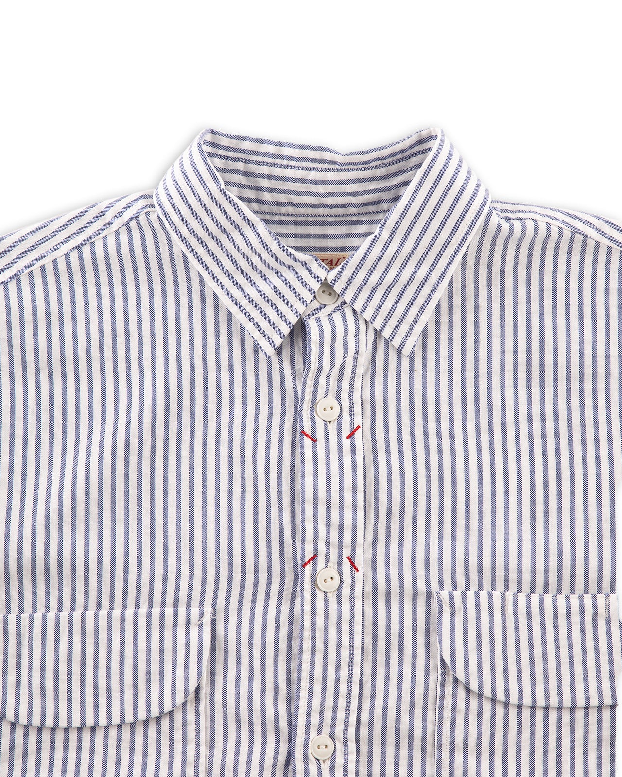 Kapital OX Stripe Clip Shirt - Blue - Standard & Strange