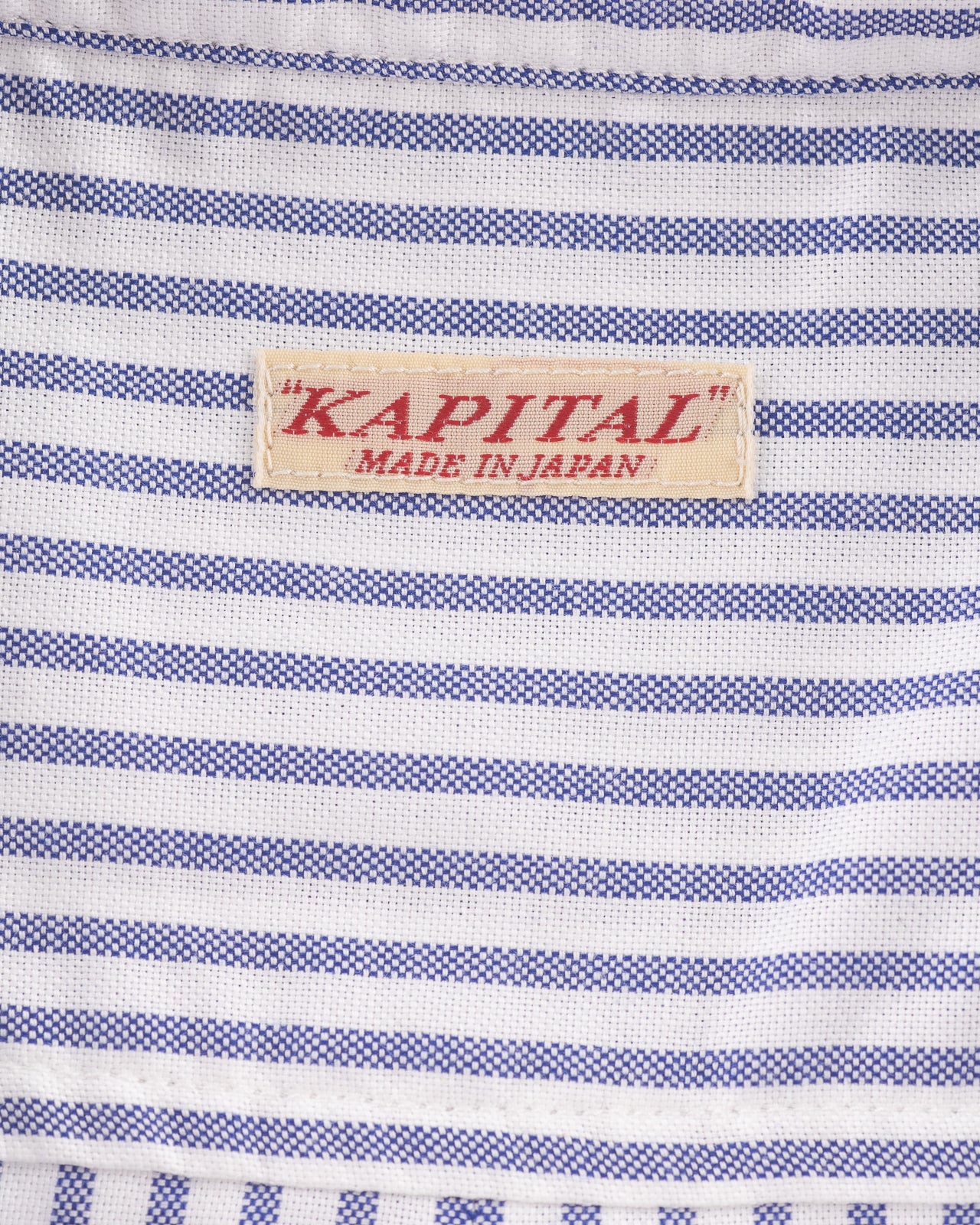 Kapital OX Stripe Clip Shirt - Blue - Standard & Strange