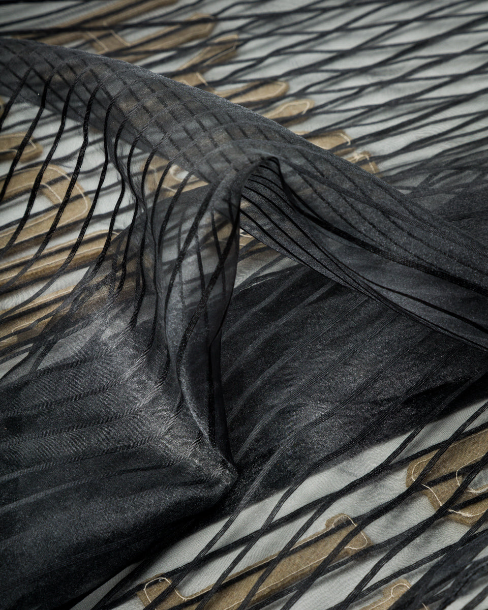 Kapital Sheer Stripe GREAT KOUNTRY Baseball Shirt - Black F - Standard & Strange