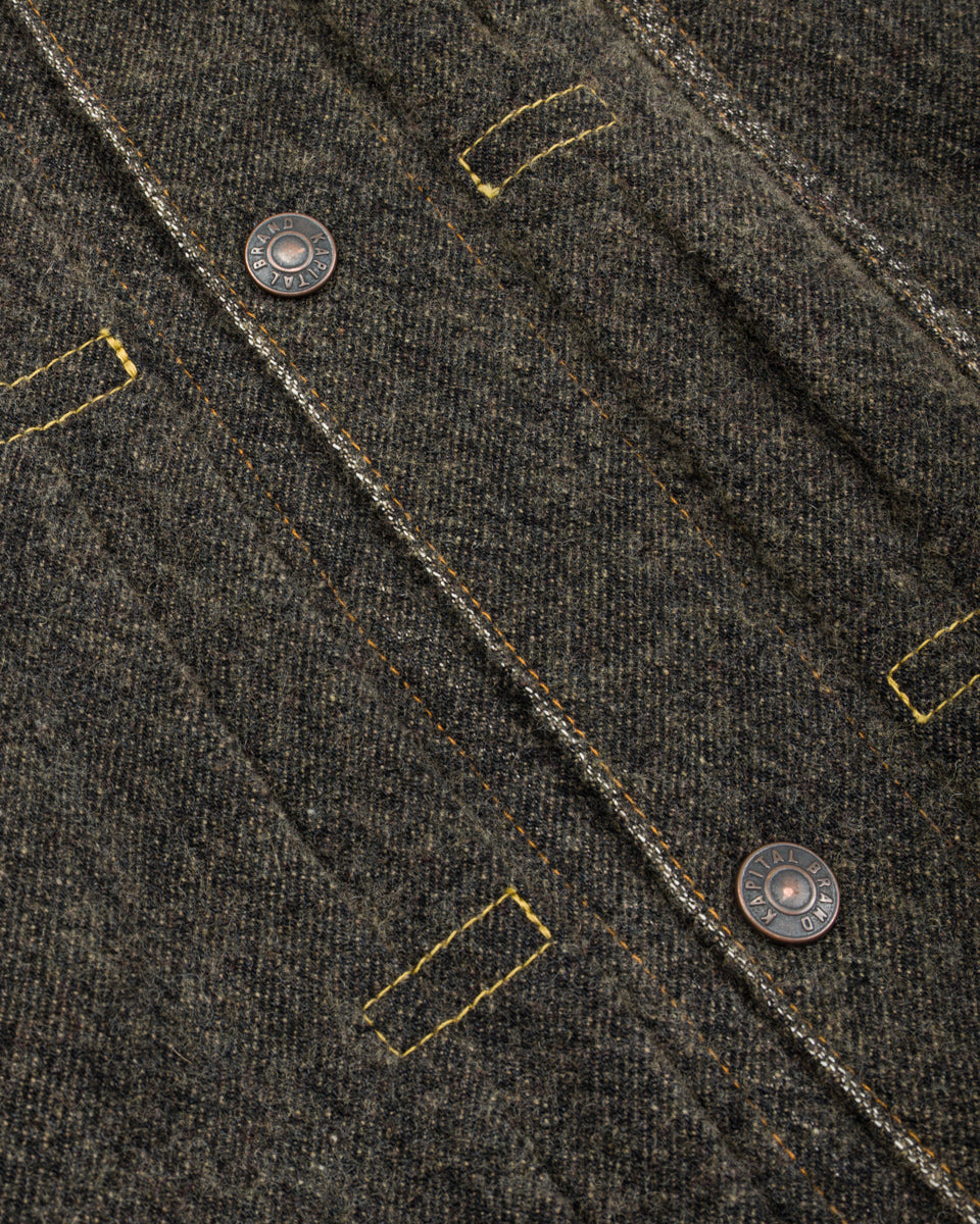 Kapital Twill Aging-Wool 1st Jacket - Charcoal - Standard & Strange