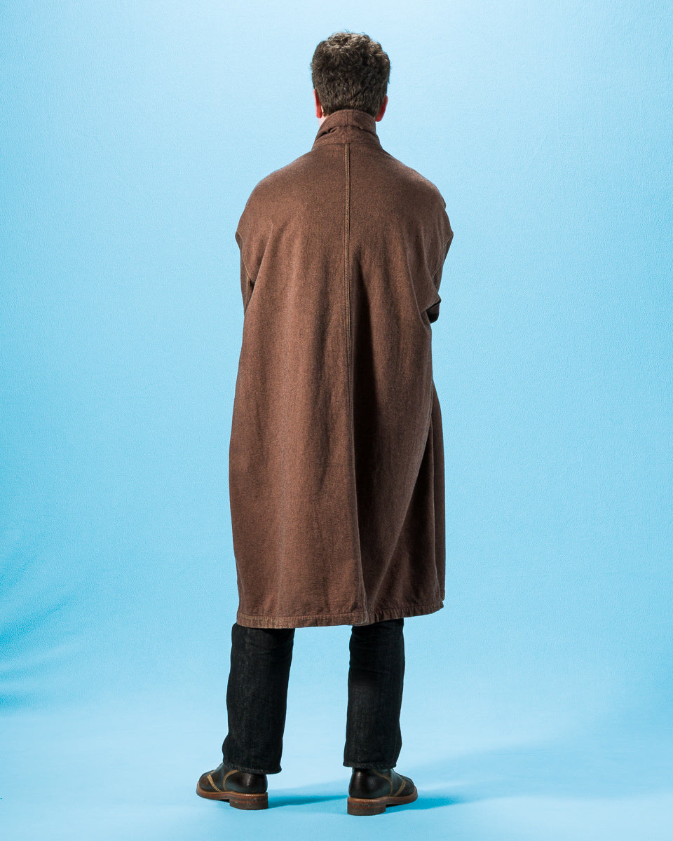 Kapital Twill Aging-Wool CAVALIER Coat - Brown - Standard & Strange