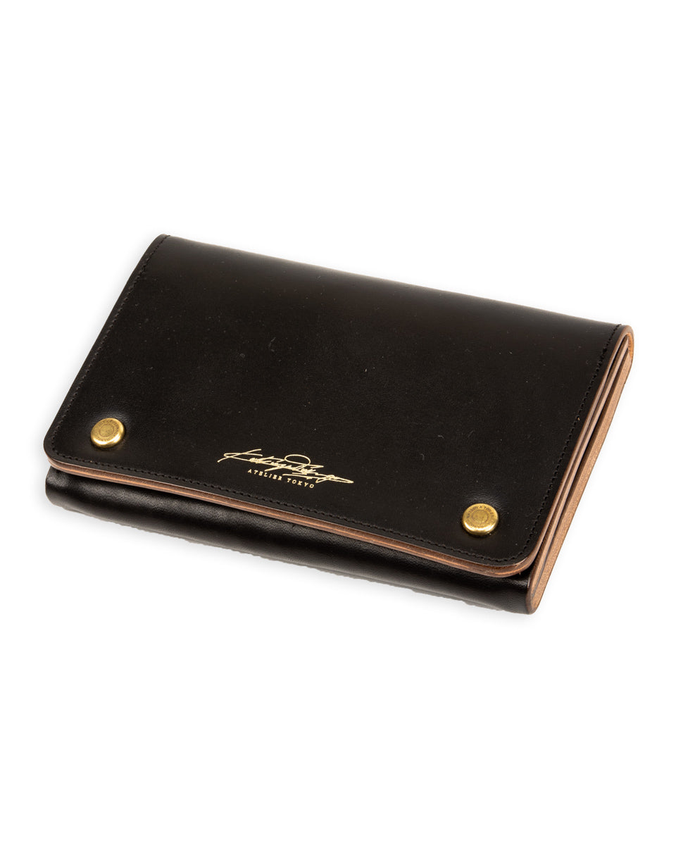 Middle Trucker Wallet - Black Maryam Horsebutt – Standard & Strange