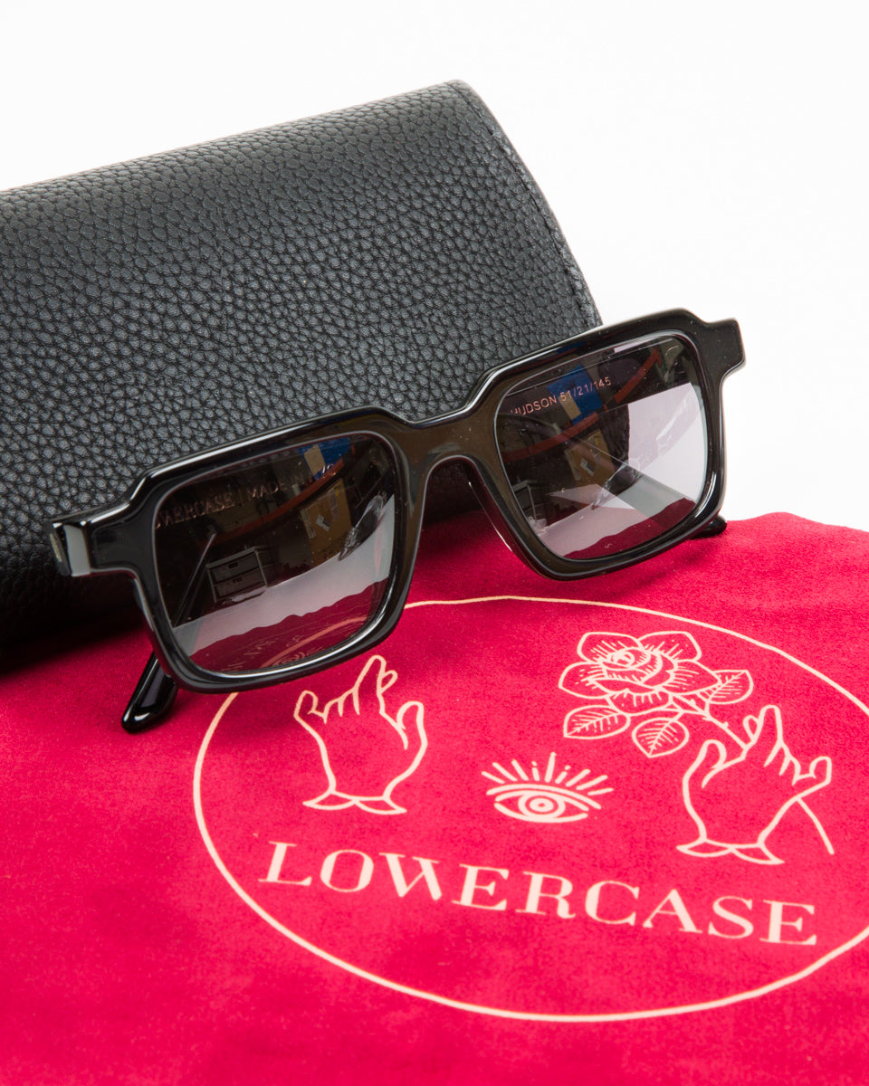 Lowercase Eyewear Hudson Sunglass - Black - Standard & Strange