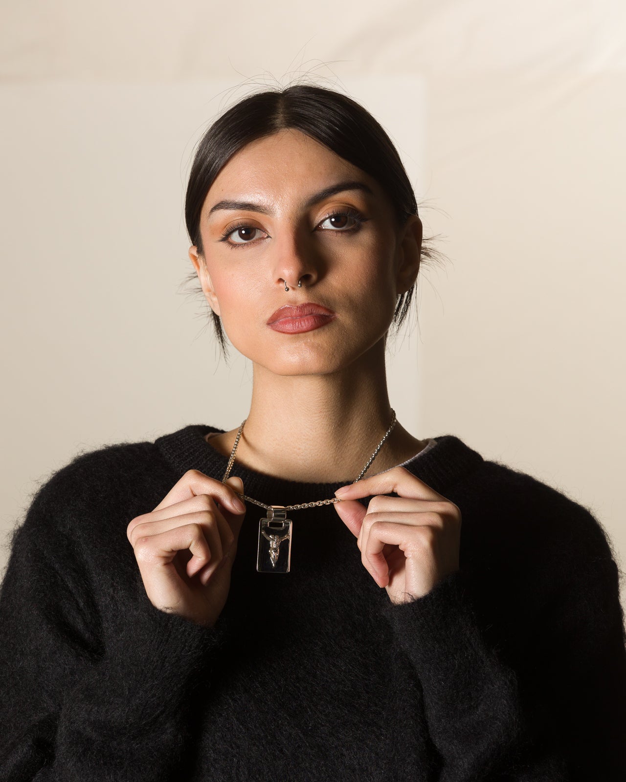 Martine Ali Domanii With Baby Diamond Cut Chain - Standard & Strange