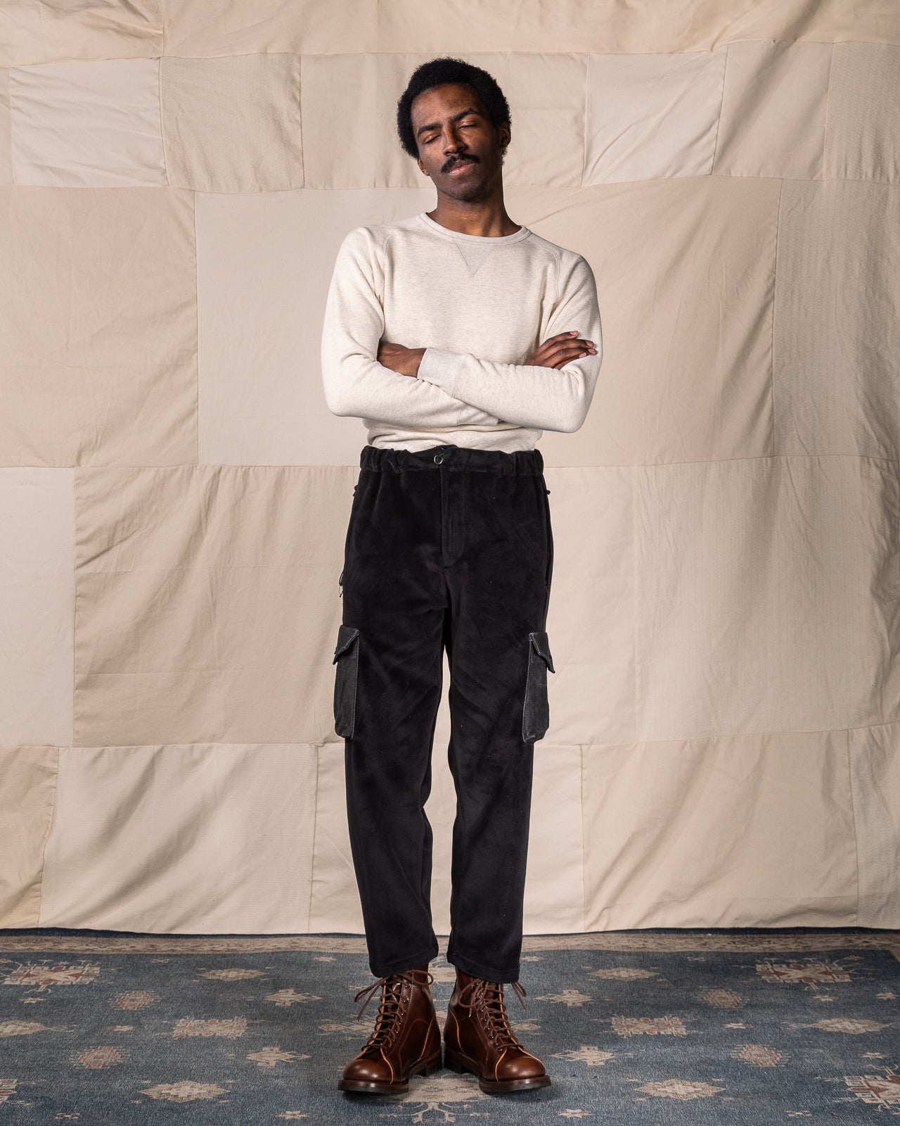 MATiAS Somonte XX Pant - Roi Black/Indigo Velvet - Standard & Strange