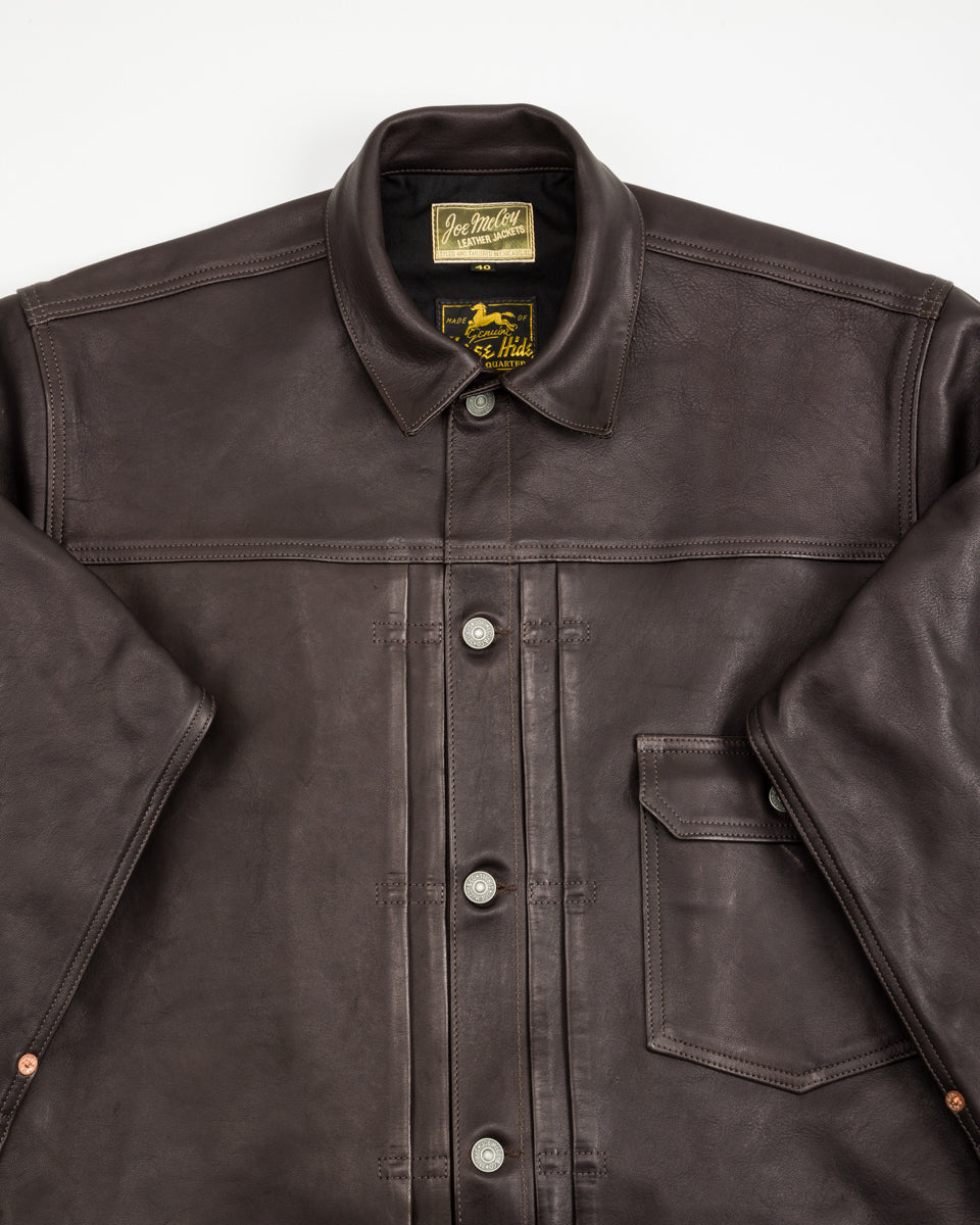 The Real McCoy's Type I Leather Jacket - Black - Standard & Strange