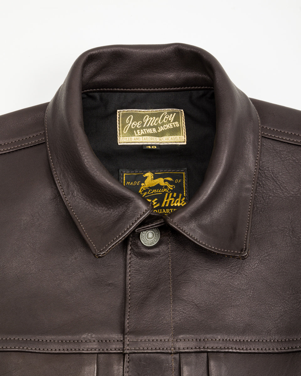The Real McCoy's Type I Leather Jacket - Black - Standard & Strange
