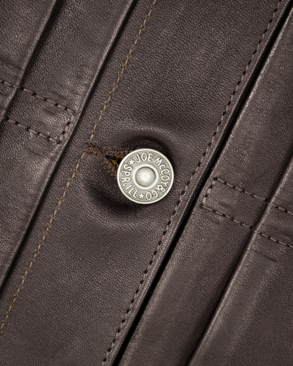 The Real McCoy's Type I Leather Jacket - Black - Standard & Strange