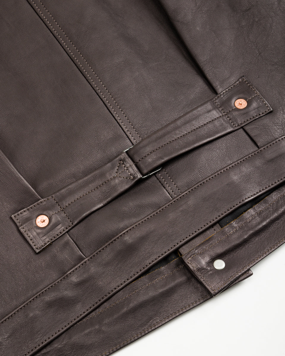 The Real McCoy's Type I Leather Jacket - Black - Standard & Strange