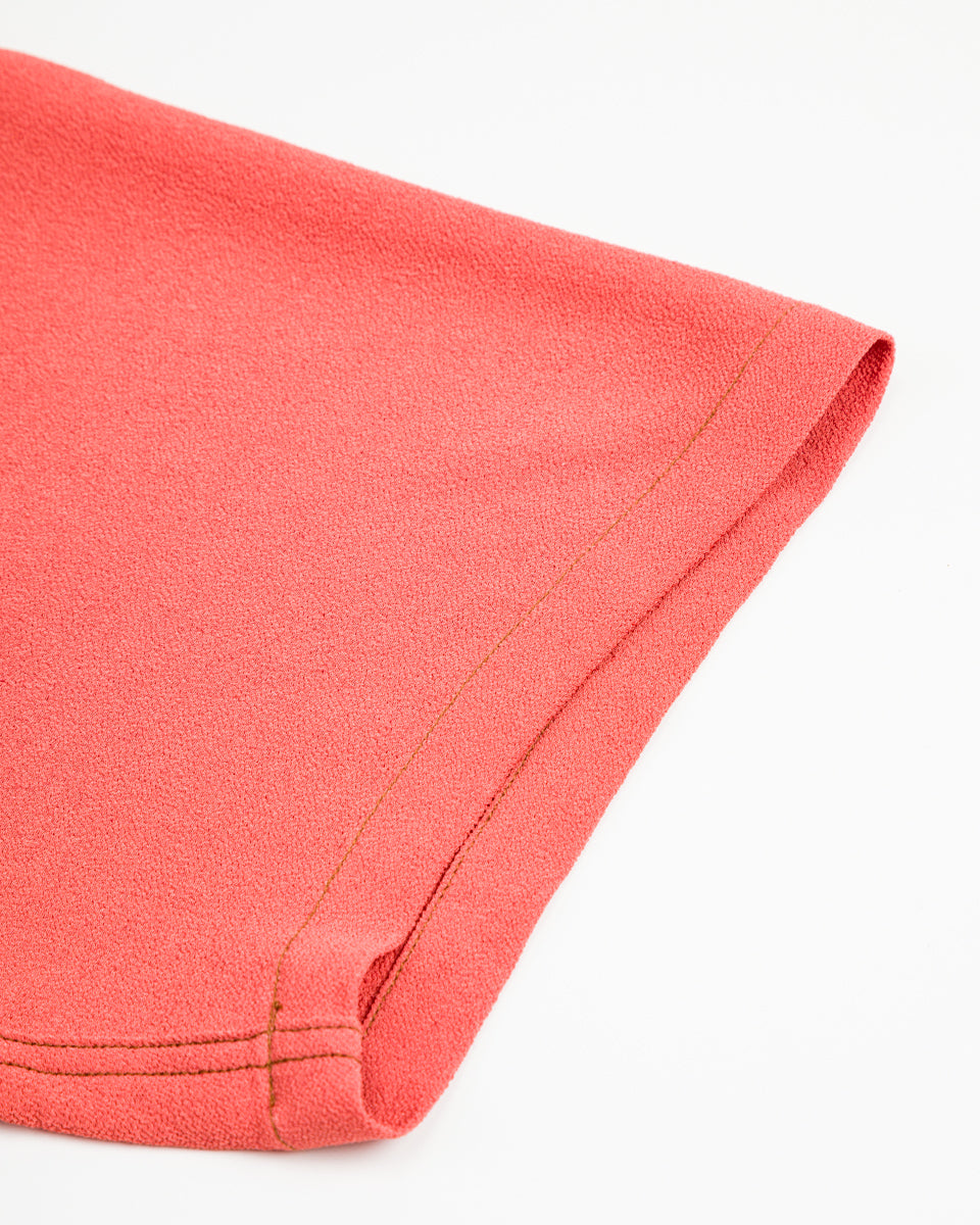 The Real McCoy's Silk Rayon Open Collar Shirt - Orange - Standard & Strange