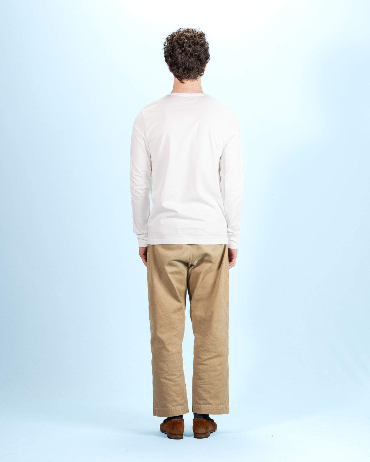 2M15LS Vintage Machine Refined Fit L/S - White