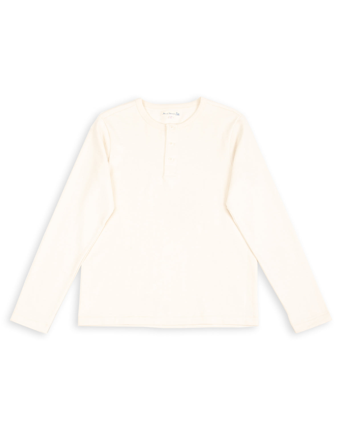 2S08 Loopwheeled Relaxed Fit Heavyweight L/S Henley - Nature