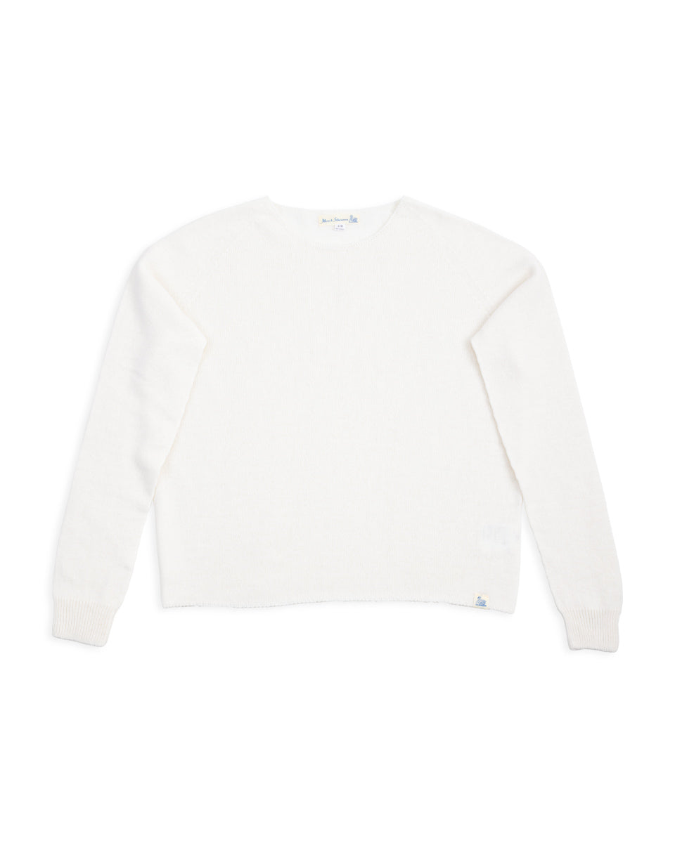 Merz b. Schwanen Women's Relaxed Crew Neck Pullover - Nature - Standard & Strange