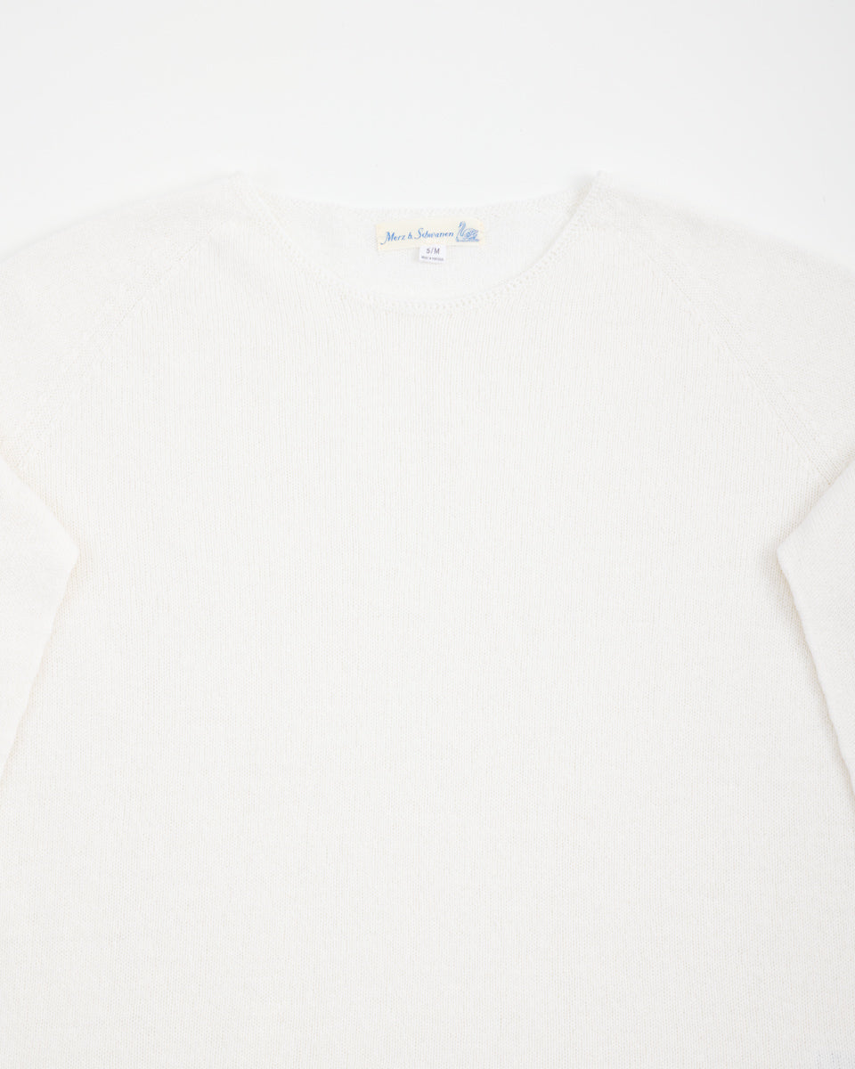 Merz b. Schwanen Women's Relaxed Crew Neck Pullover - Nature - Standard & Strange