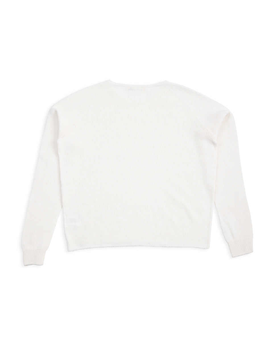 Merz b. Schwanen Women's Relaxed Crew Neck Pullover - Nature - Standard & Strange