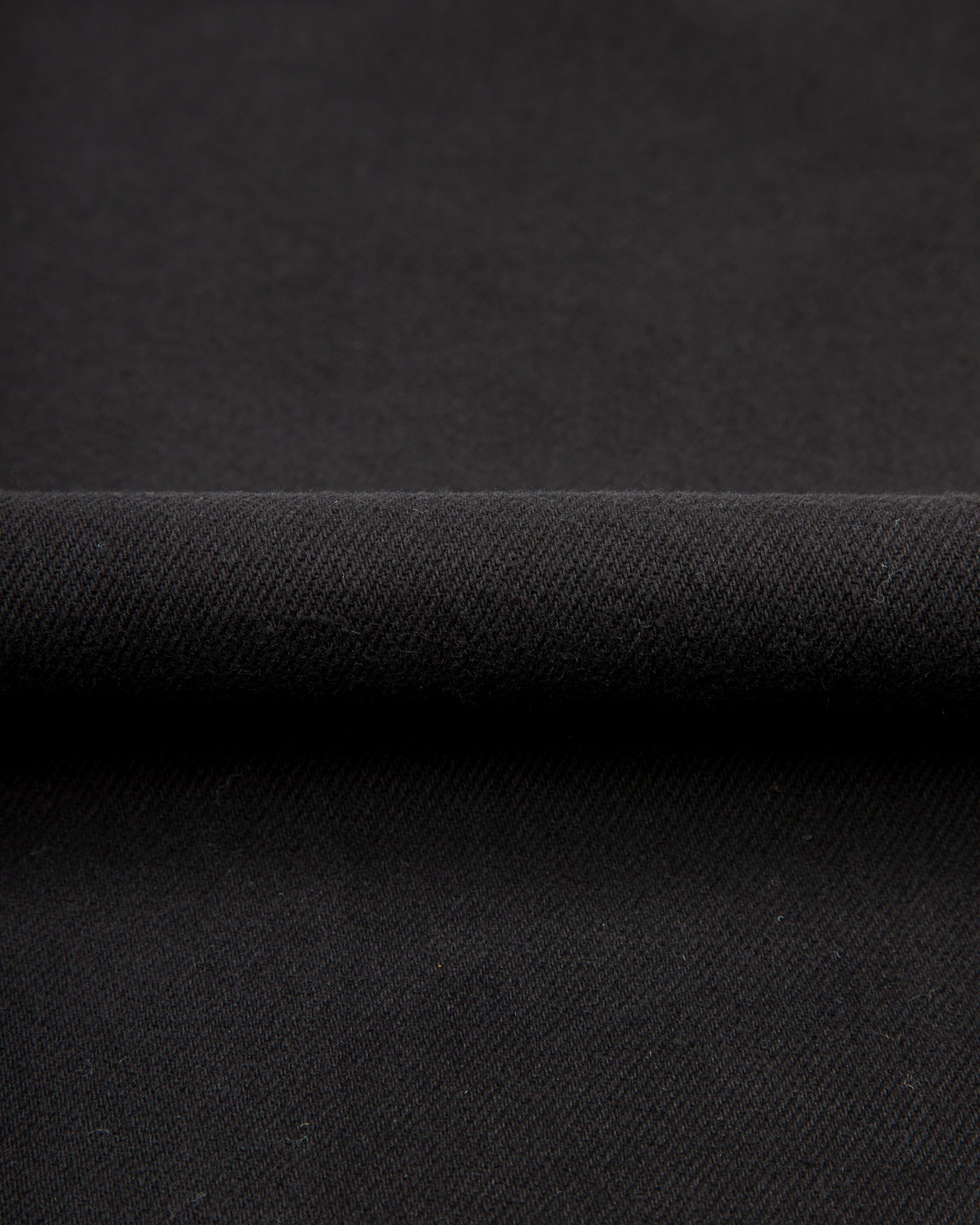 Merz b. Schwanen 1940s Wide Leg Chino - Deep Black Cotton Twill - Standard & Strange