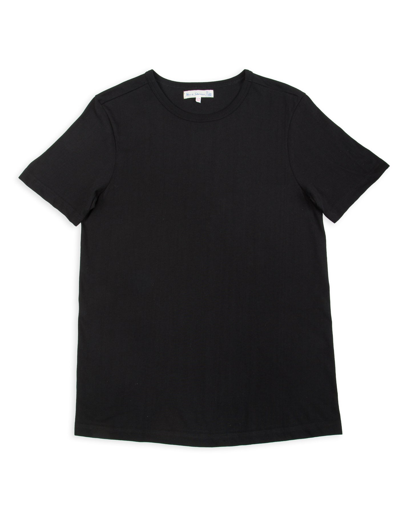 Merz b. Schwanen 1950s Lightweight Loopwheeled Tee - Black - Standard & Strange