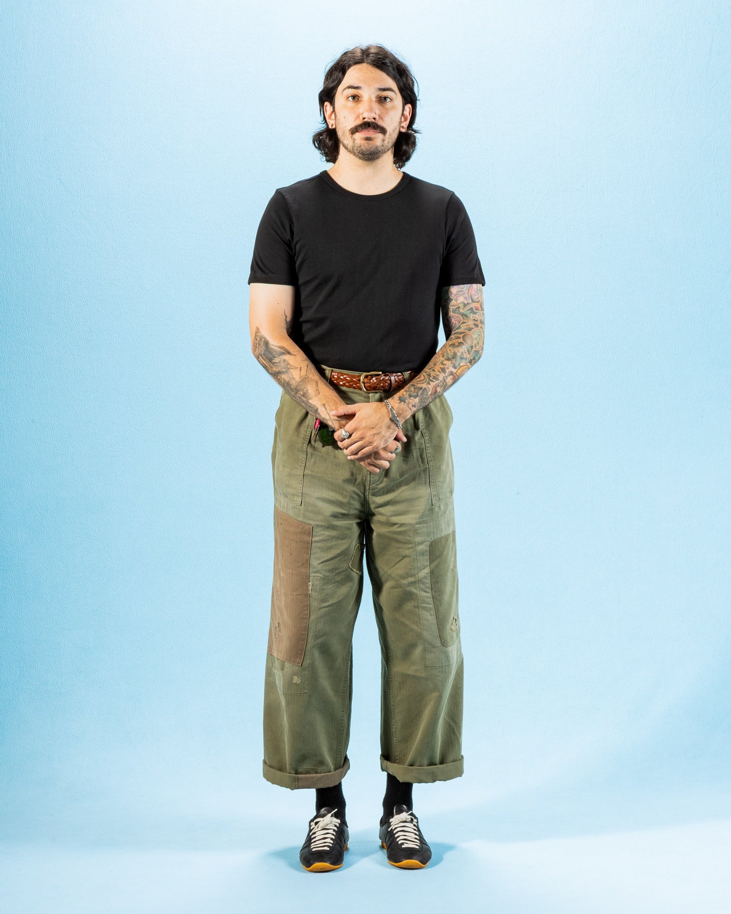 Merz b. Schwanen 1950s Lightweight Loopwheeled Tee - Black - Standard & Strange