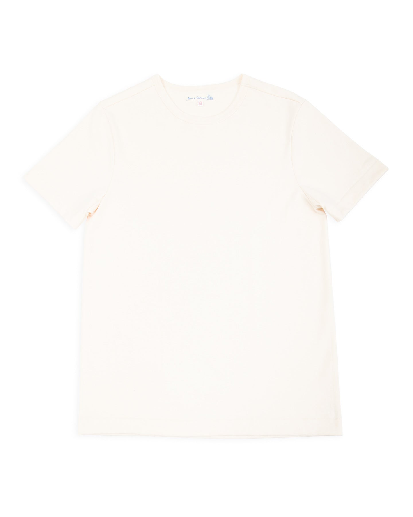 Merz b. Schwanen 1950s Lightweight Loopwheeled Tee - Nature - Standard & Strange