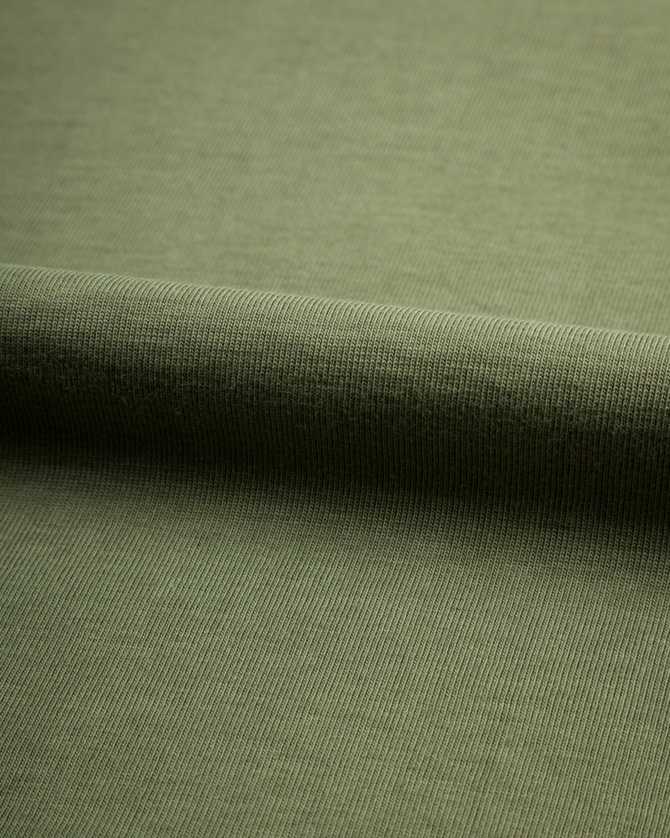 Merz b. Schwanen 215 Loopwheeled 7.2 oz Tee - Army - Standard & Strange