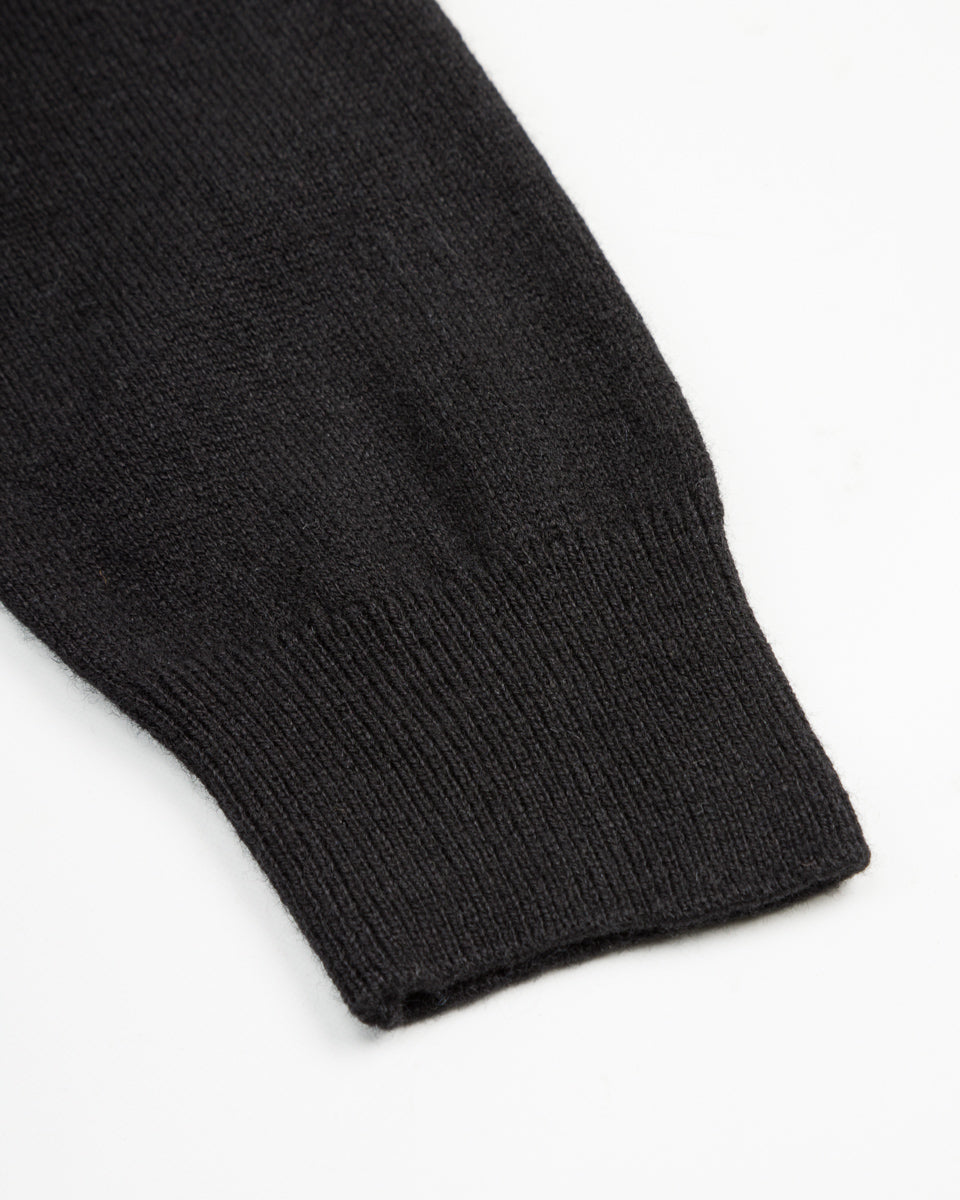 Merz b. Schwanen Women's Relaxed Hoodie - Black Merino/Silk/Cashmere - Standard & Strange