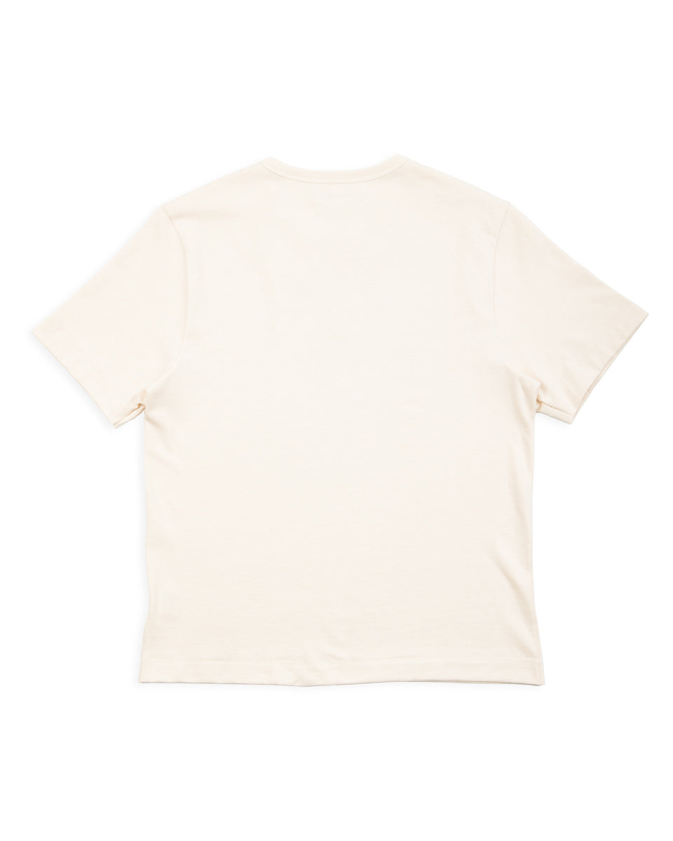 Merz b. Schwanen 2M15C Cropped Vintage Machine Jersey T-Shirt - Nature - Standard & Strange