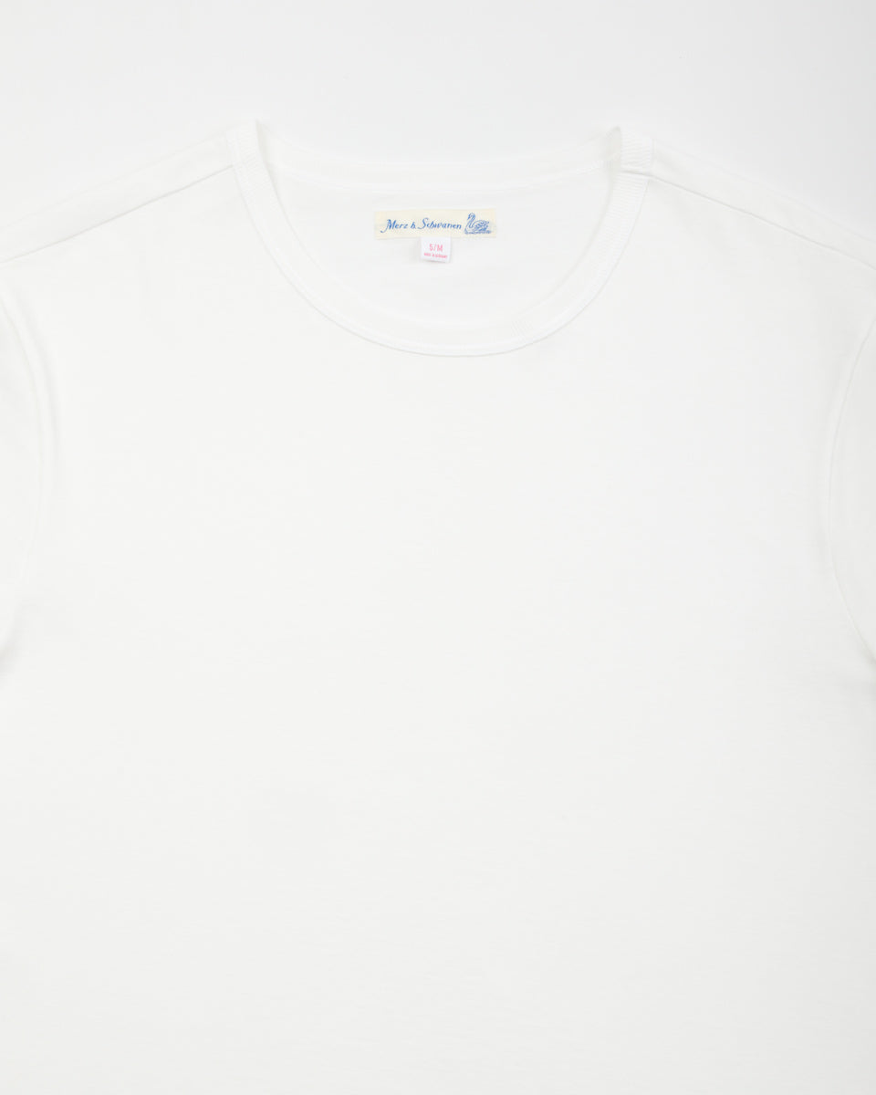 Merz b. Schwanen 6.8oz Sturdy Jersey T-Shirt - White - Standard & Strange