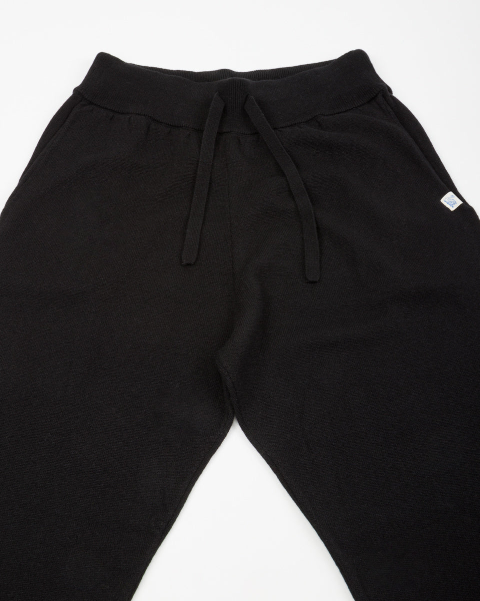 Merz b. Schwanen Good Basics Women's Lounge Pants - Deep Black Merino/Silk/Cashmere - Standard & Strange
