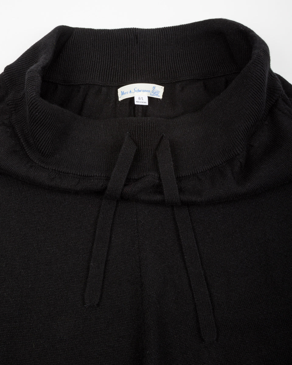Merz b. Schwanen Good Basics Women's Lounge Pants - Deep Black Merino/Silk/Cashmere - Standard & Strange