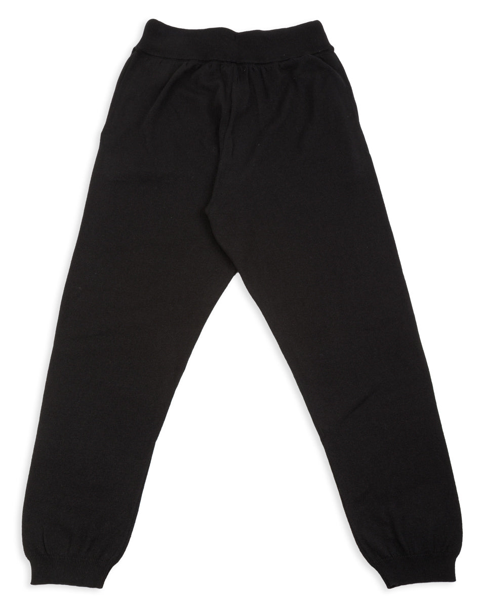 Merz b. Schwanen Good Basics Women's Lounge Pants - Deep Black Merino/Silk/Cashmere - Standard & Strange