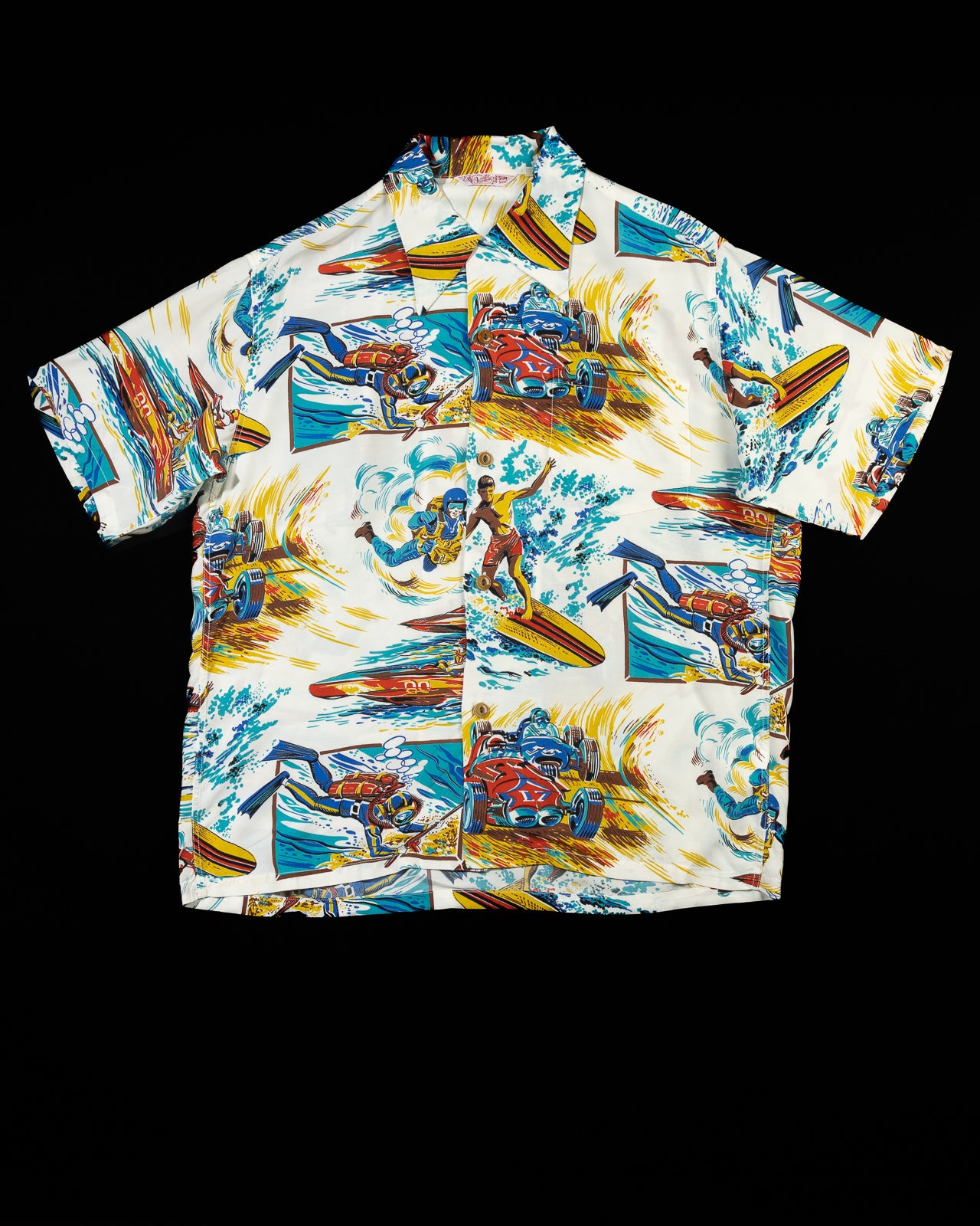 Mister Freedom Rock 'n' Roll Shirt "Action Packed" Type II - White - Standard & Strange