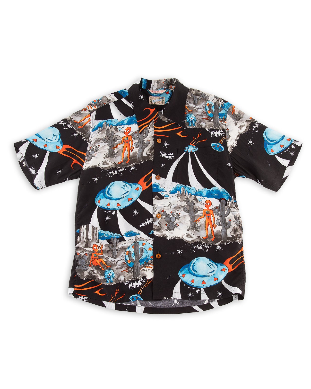 Mister Freedom Rock 'n' Roll Shirt "Flying Saucers" - Grey/Delta - Standard & Strange