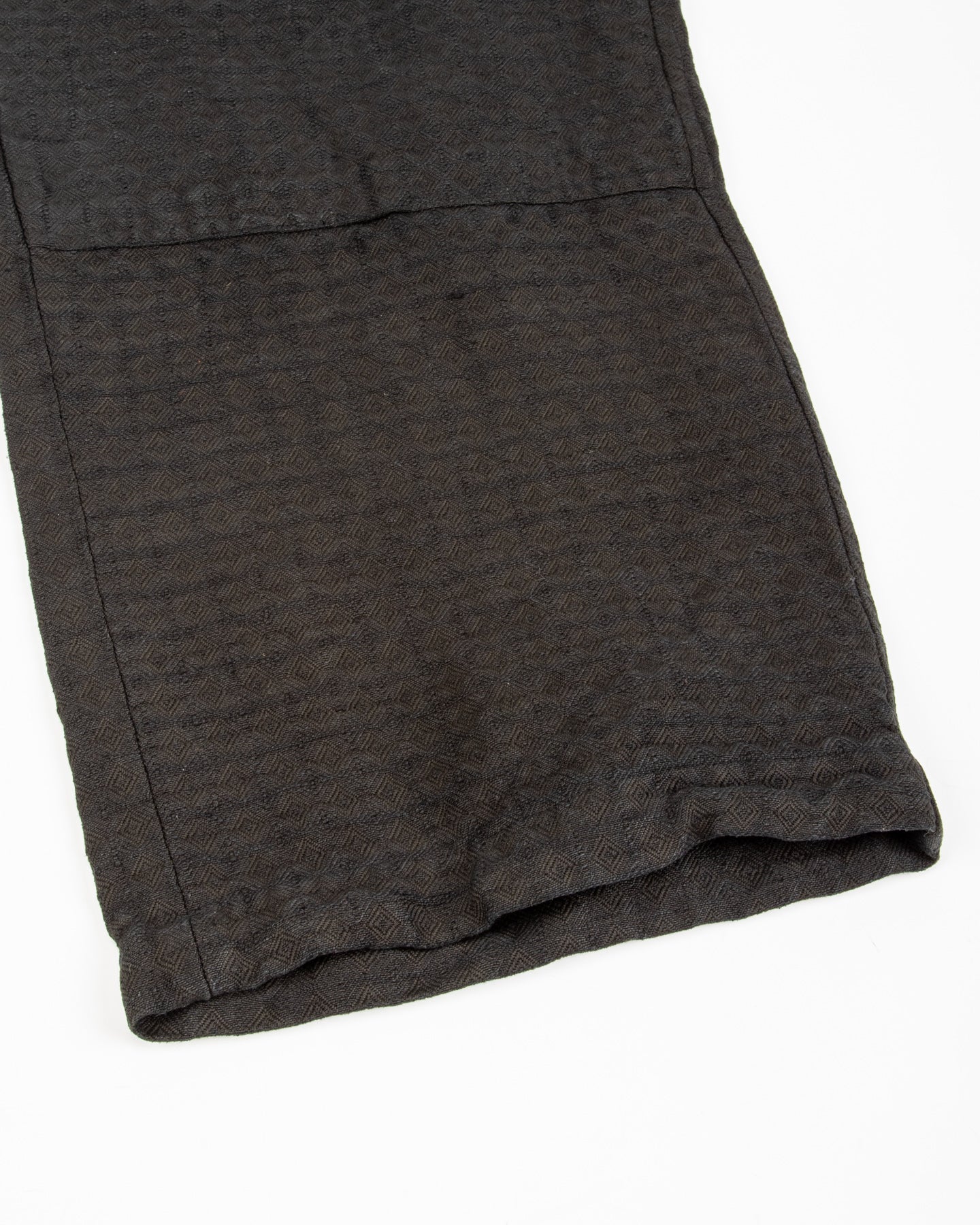 Monad London Simmons Cargo Pant - Hand Dyed Black Cotton/Hemp Jacquard - Standard & Strange