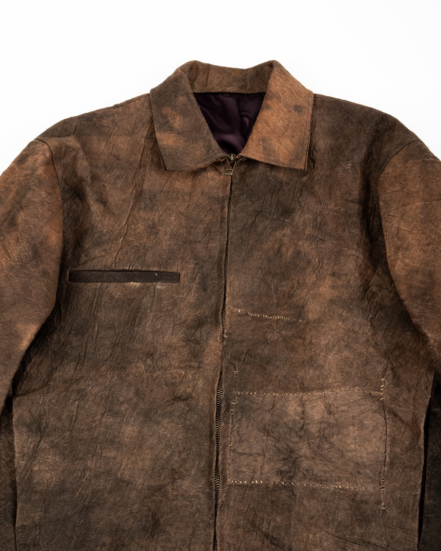 Monad London Stefan Jacket - Experimental Mud Dyed Bark Cloth - Standard & Strange