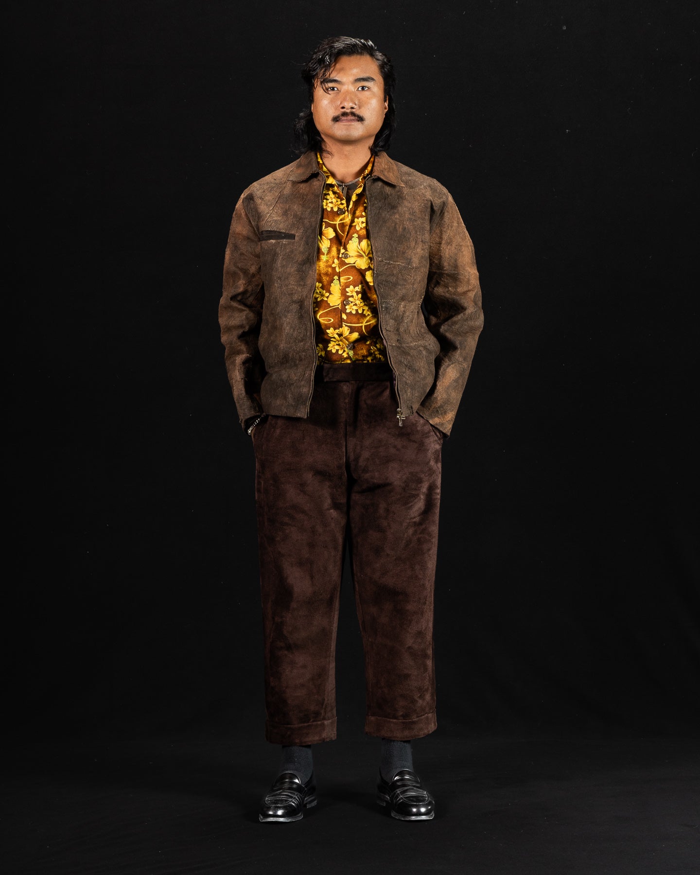 Monad London Stefan Jacket - Experimental Mud Dyed Bark Cloth - Standard & Strange
