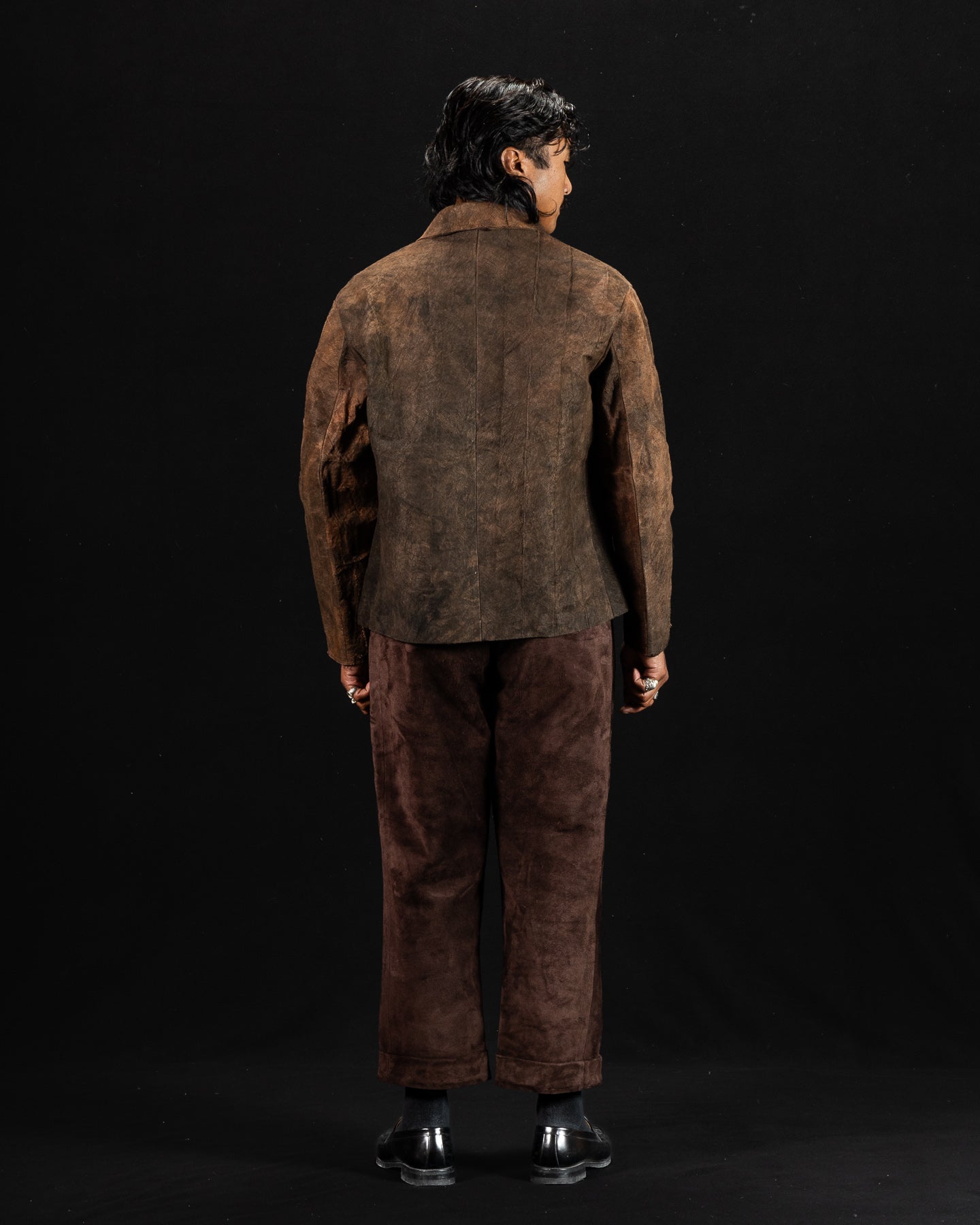 Monad London Stefan Jacket - Experimental Mud Dyed Bark Cloth - Standard & Strange