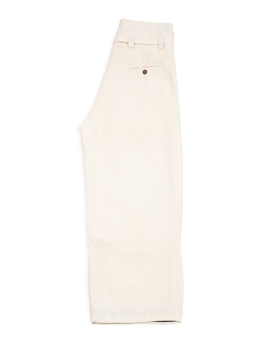 Monad London Udoma Pant - Natural Handwoven Nigerian Cotton - Standard & Strange