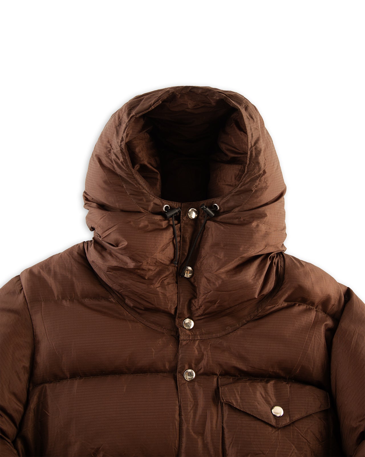 Monitaly Down Jacket - Brown Nylon Ripstop - Standard & Strange