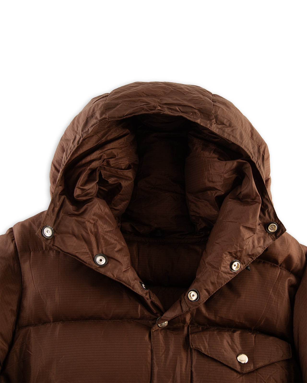 Monitaly Down Jacket - Brown Nylon Ripstop - Standard & Strange