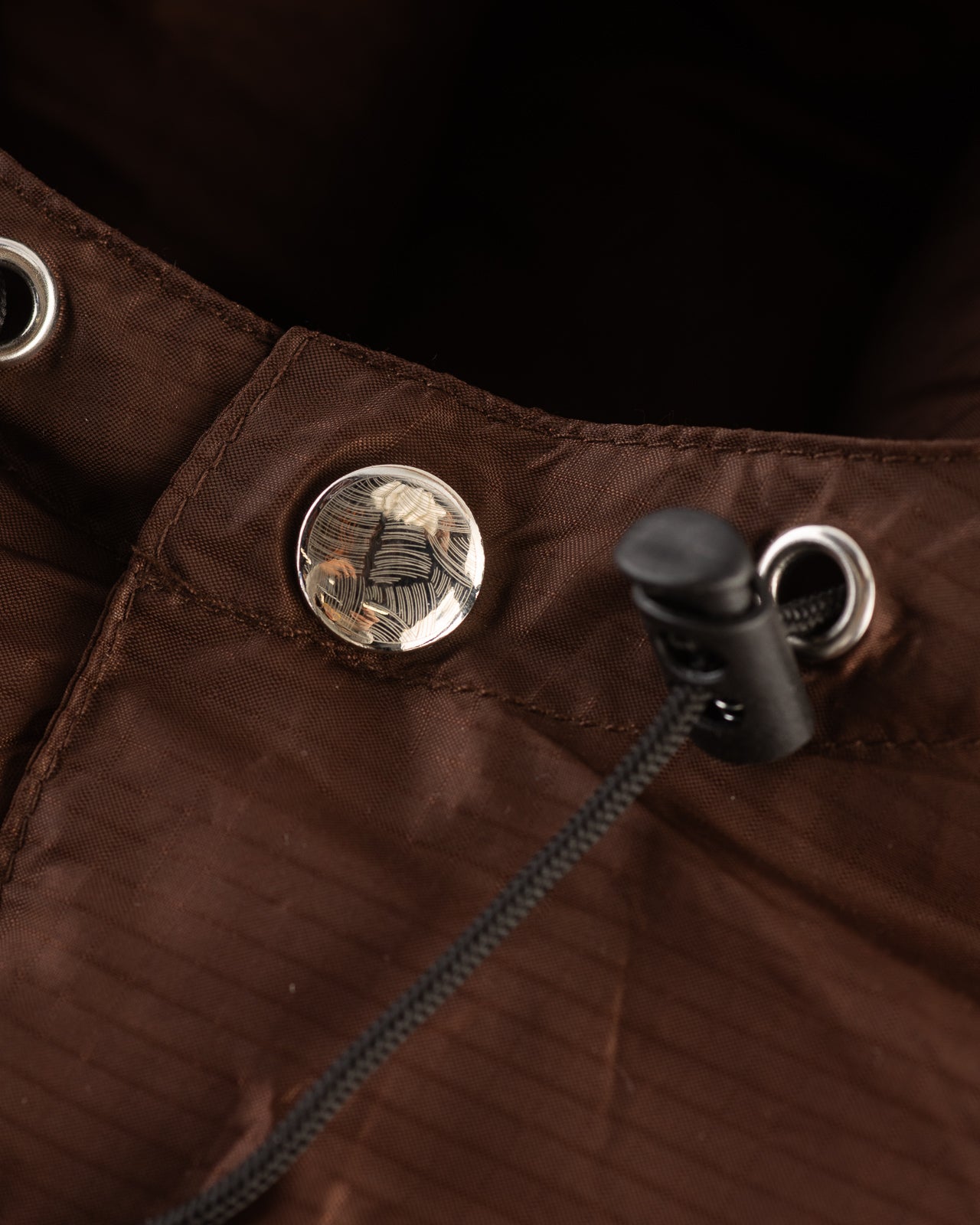 Monitaly Down Jacket - Brown Nylon Ripstop - Standard & Strange