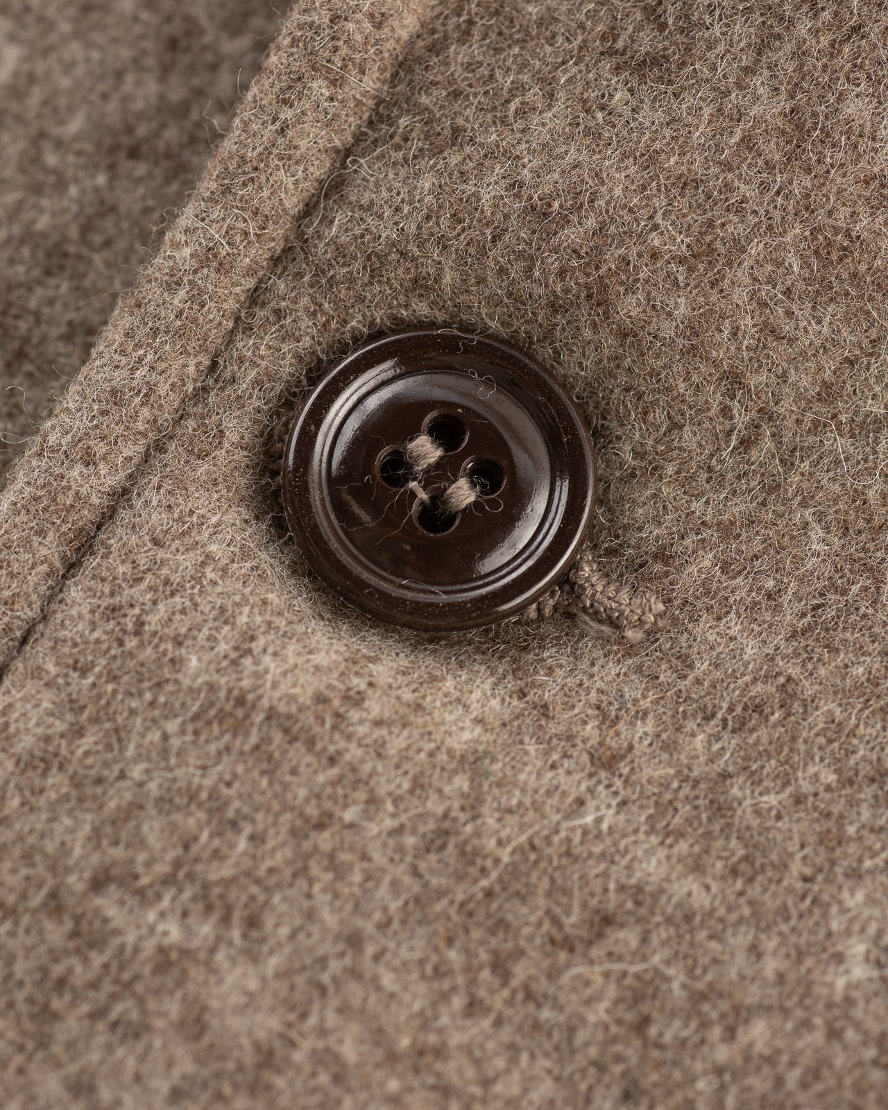 Monitaly Harvester Jacket - Beige Melange Wool Flannel - Standard & Strange