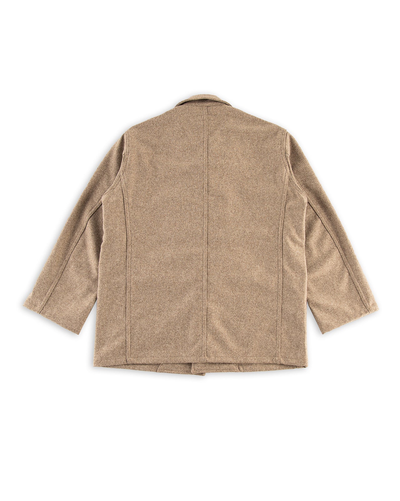 Monitaly Harvester Jacket - Beige Melange Wool Flannel - Standard & Strange