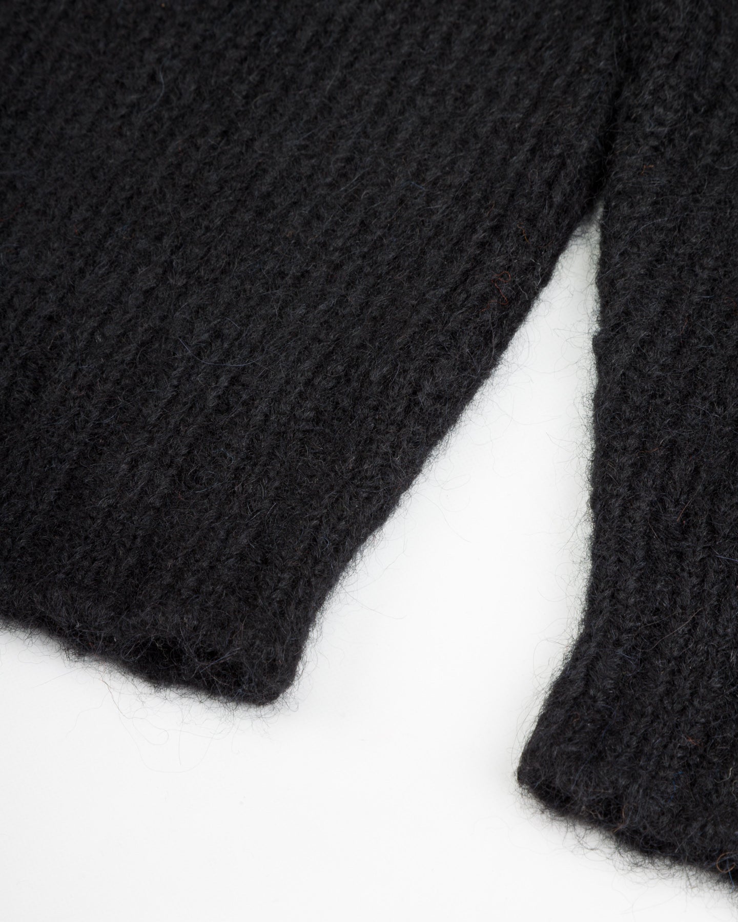 Monitaly Shaggy Alpaguan Crewneck - Black - Standard & Strange